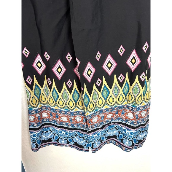 We Love Fashion Palazzo Pants Women's S Wide Leg High Waist Boho Hippie - Picture 10 of 14